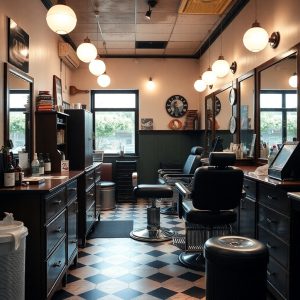 interior barber shop