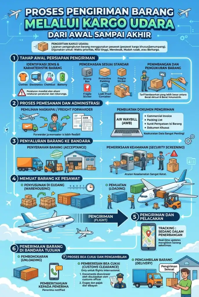 Proses Pengiriman Barang Melalui Kargo Udara Dari Awal Sampai Akhir