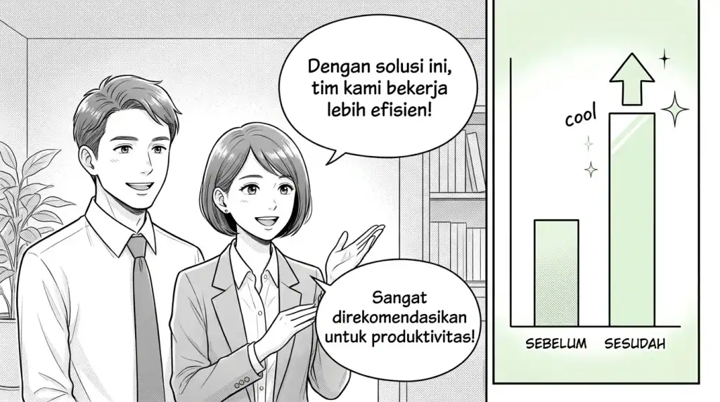 Testimoni dan studi kasus yang efektif