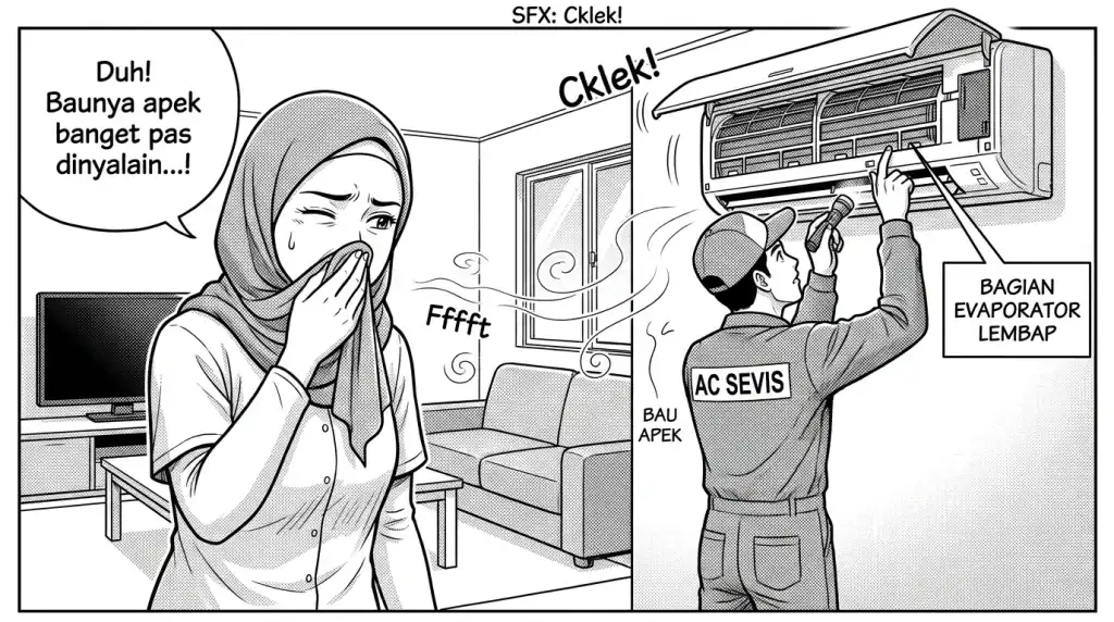 Keluar Bau Tidak Sedap Saat AC Dinyalakan