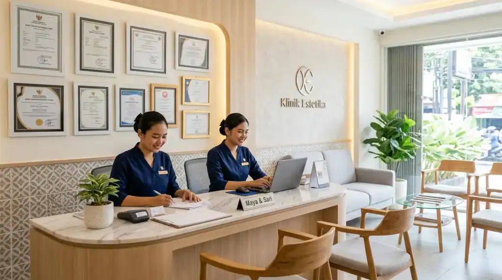 Klinik harus memiliki izin resmi dan legalitas jelas